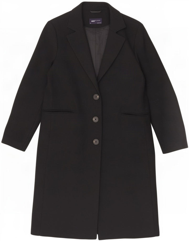 Marks & Spencer Dameoverfrakke UK 14 Stor sort polyester