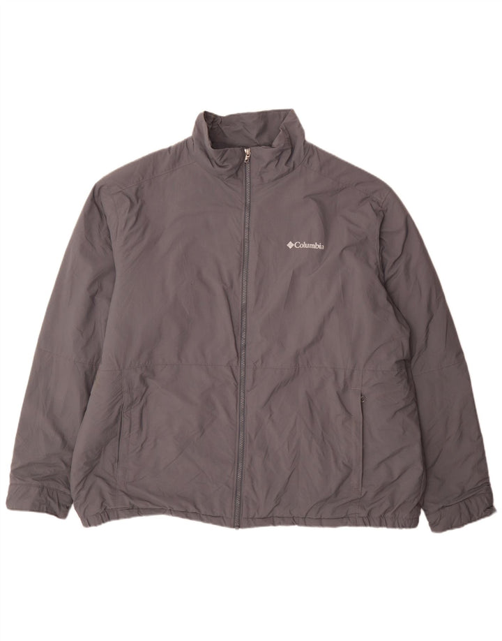 Columbia Herre Windbreaker Jacket UK 44 2XL Grå Nylon