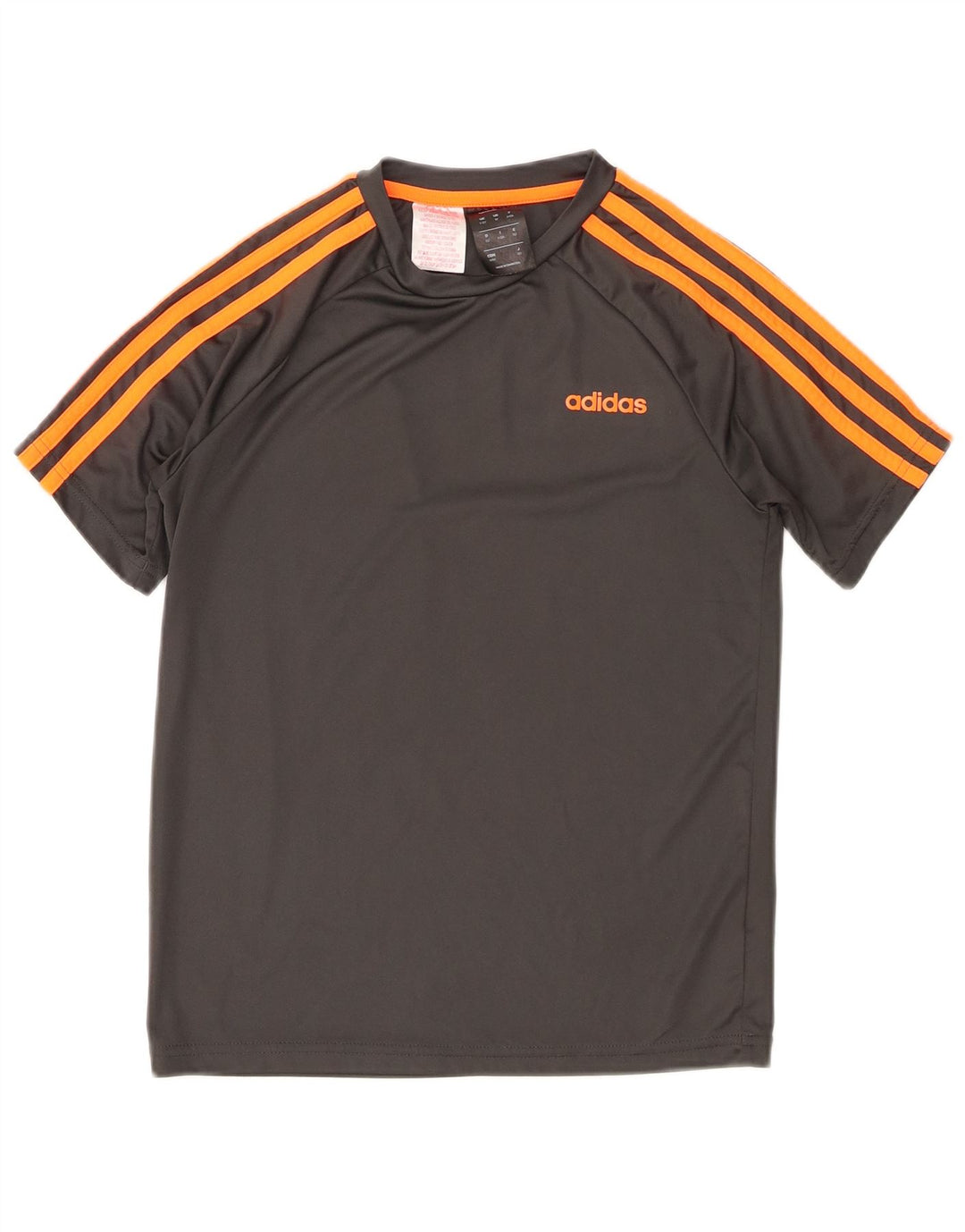Adidas drenge Climalite grafisk t-shirt top 11-12 år grå polyester