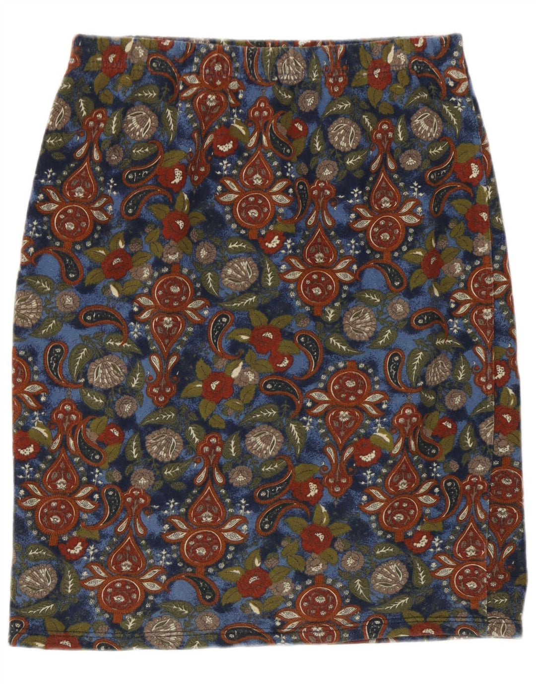 Vintage kvinders blyantnederdel W30 Medium flerfarvet Paisley