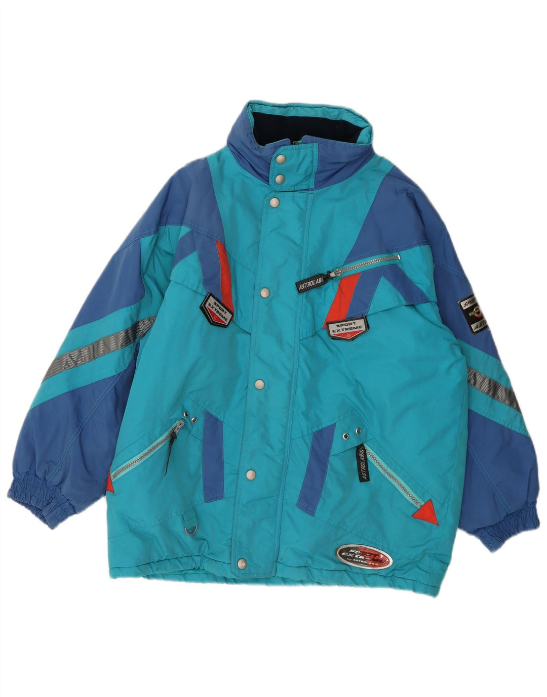 Astrolabio Herre Skijakke UK 40 Large Blue Colourblock