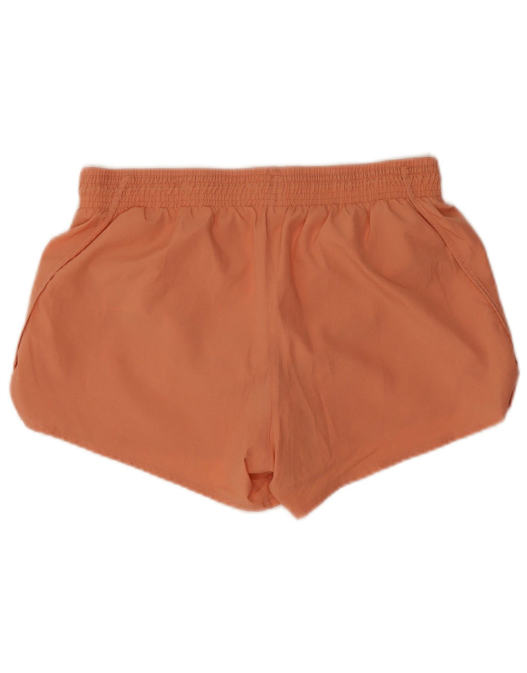 Nike Dame Dri Fit sportsshorts UK 14 Medium Orange Polyester