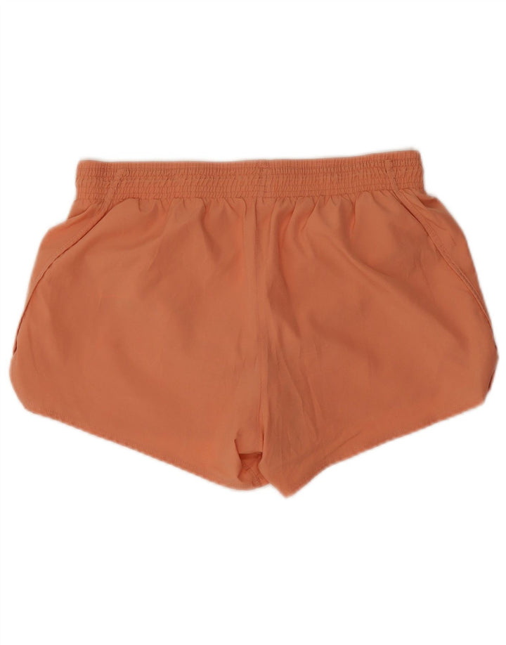 Nike Dame Dri Fit sportsshorts UK 14 Medium Orange Polyester
