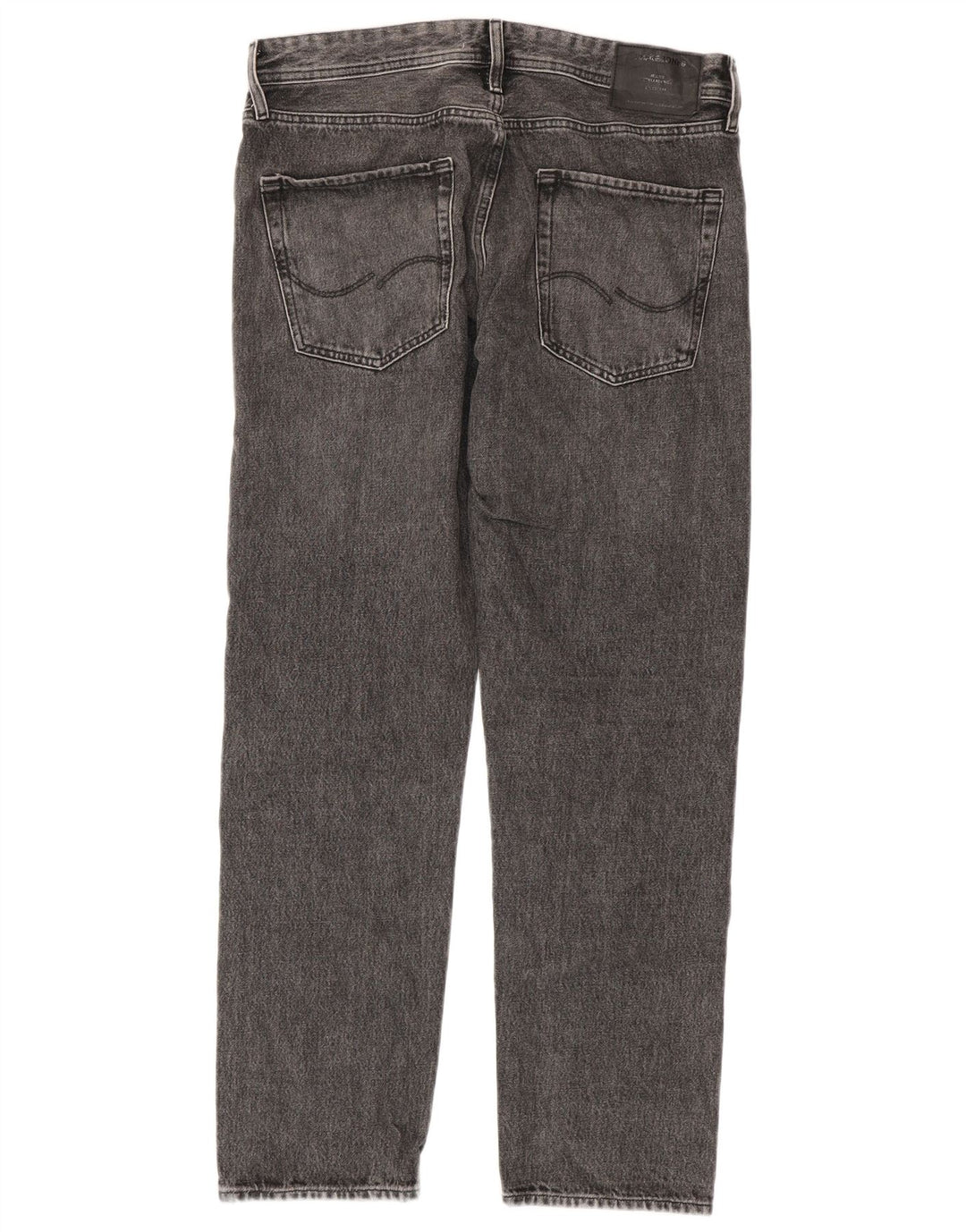 Jack & Jones Straight Jeans til mænd W32 L32 Grå bomuld