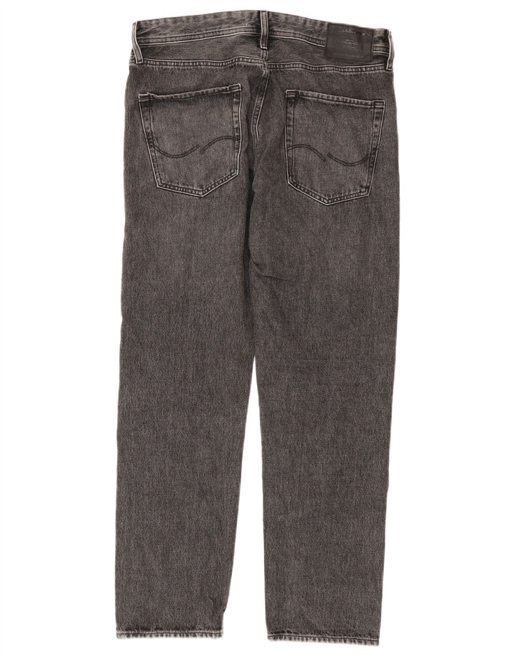 Jack & Jones Straight Jeans til mænd W32 L32 Grå bomuld