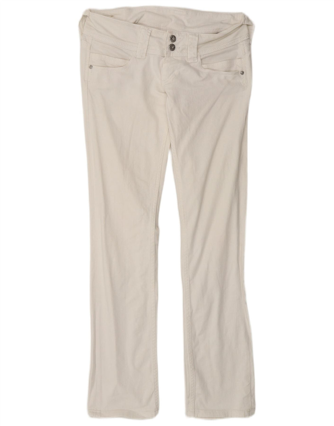 PEPE Jeans Dame Venus Slim W28 L32 Hvid Bomuld