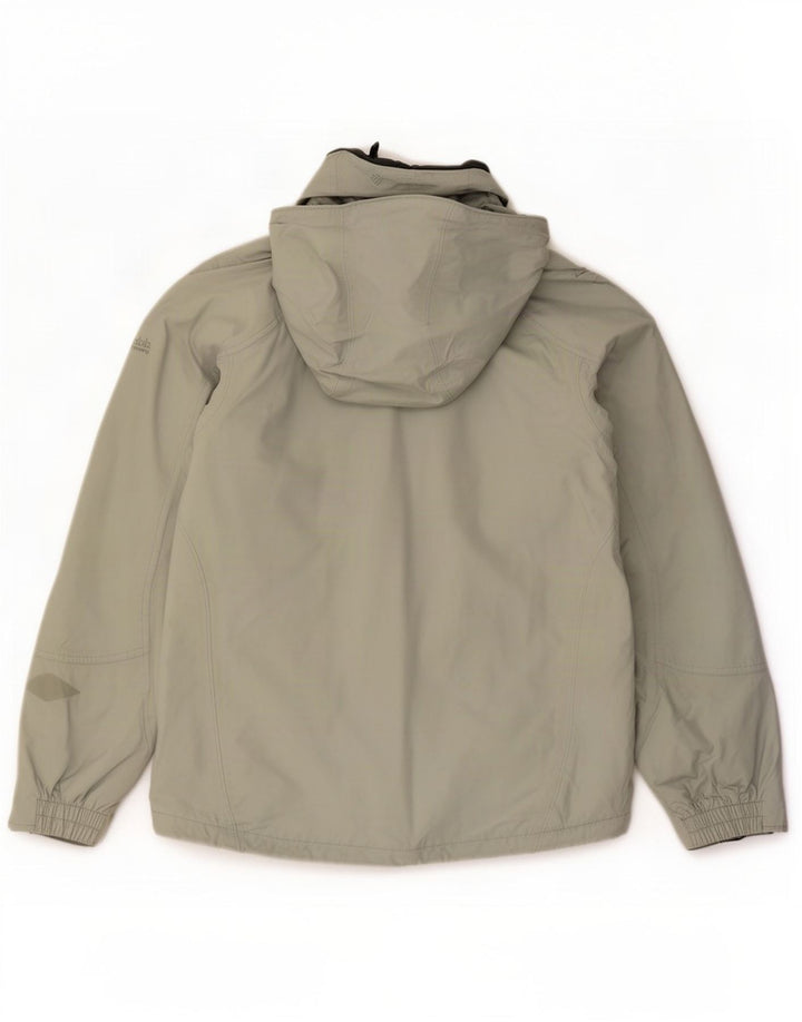 Columbia Womens Interchange Hætte regnjakke UK 14 Medium Green Nylon