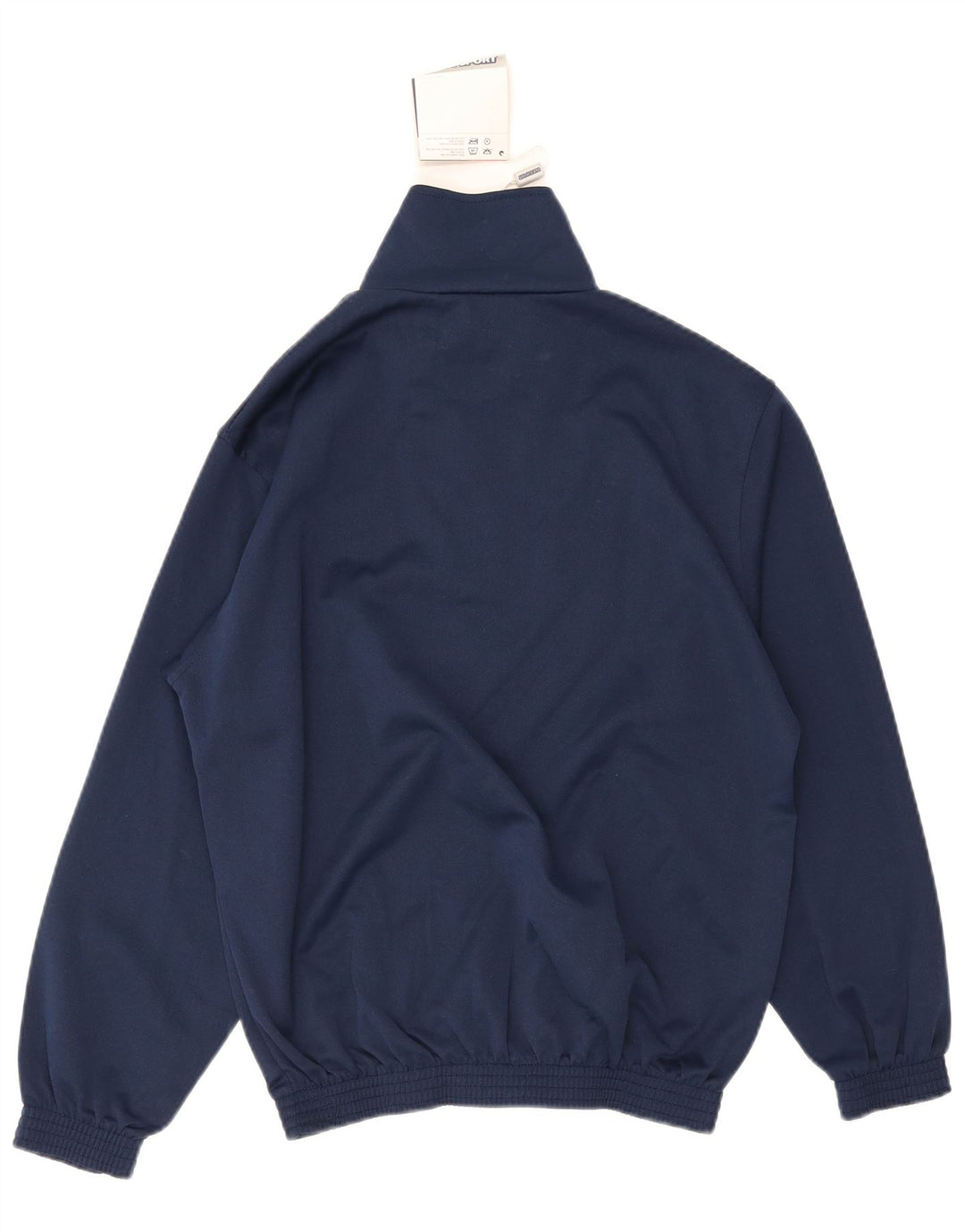 Vintage sweatshirt med lynlås til mænd, medium marineblå