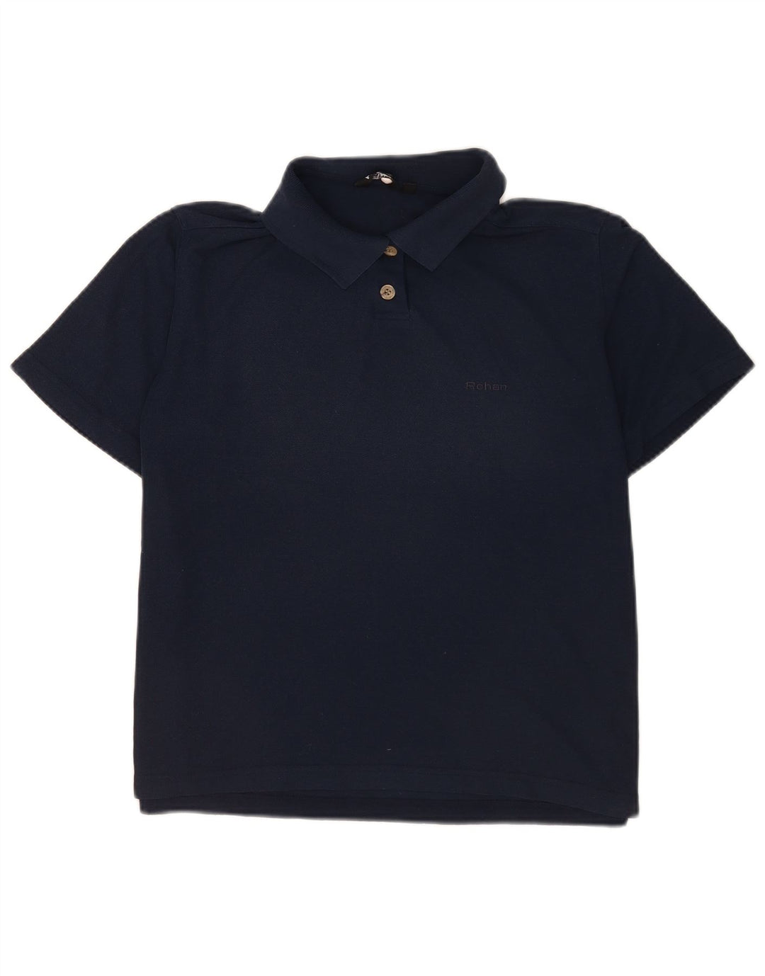 Rohan Dame Polo Shirt UK 12 Medium Navy Blue