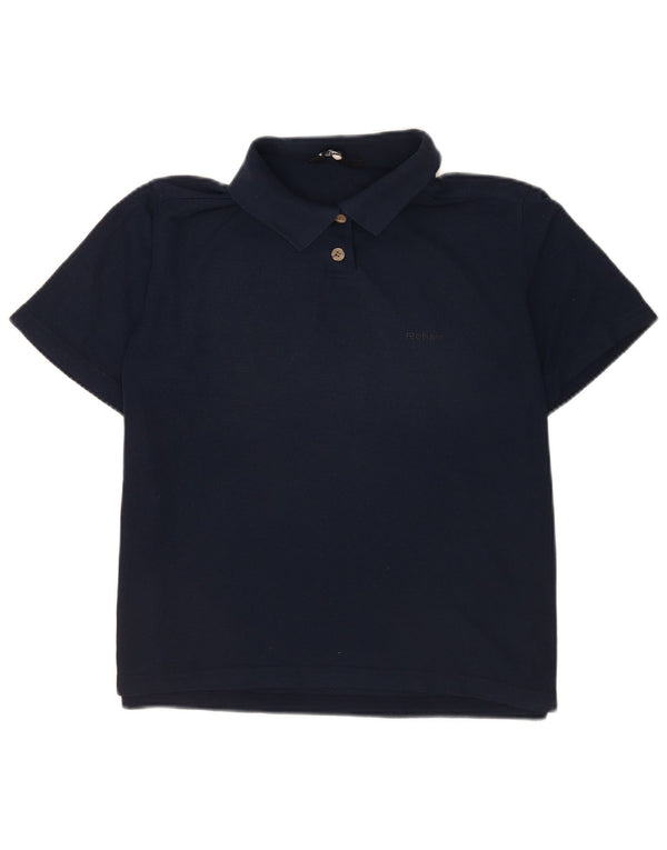 Rohan Dame Polo Shirt UK 12 Medium Navy Blue