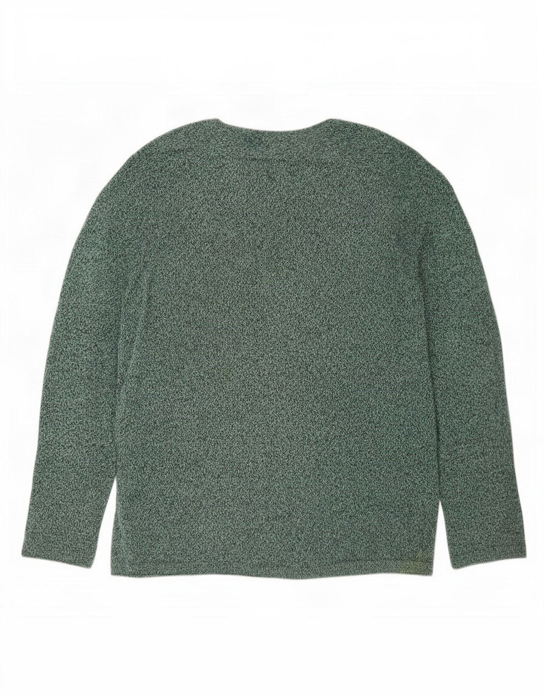 Zara Herre Boat Neck Jumper Sweater Large Grøn Flecked