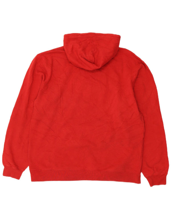 Adidas Herre Wisconsin Badgers Grafisk Hoodie Jumper XL Rød Bomuld