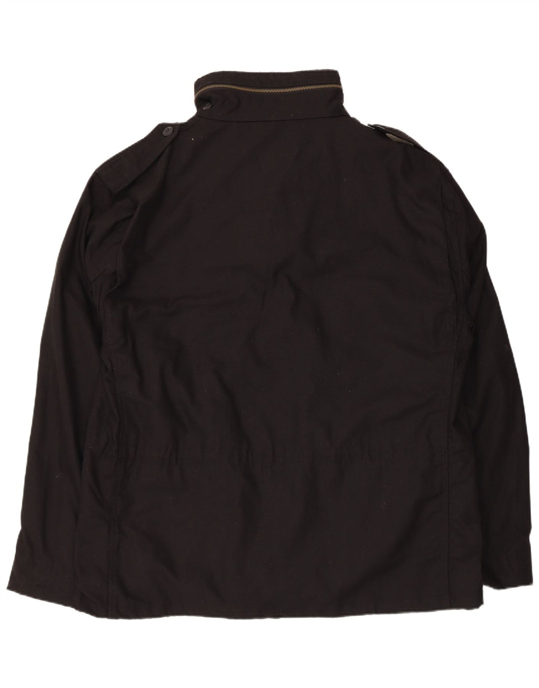 Vintage Herre Utility Jacket UK 44 2XL Sort Polyester
