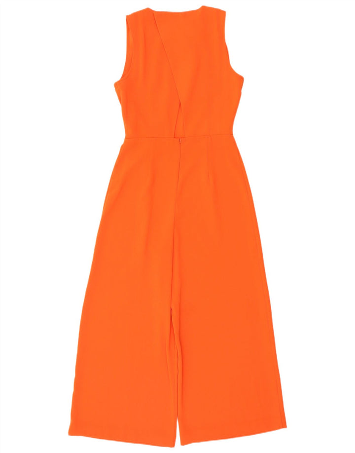 Warehouse Dame Ærmeløs Jumpsuit UK 8 Small Orange Polyester