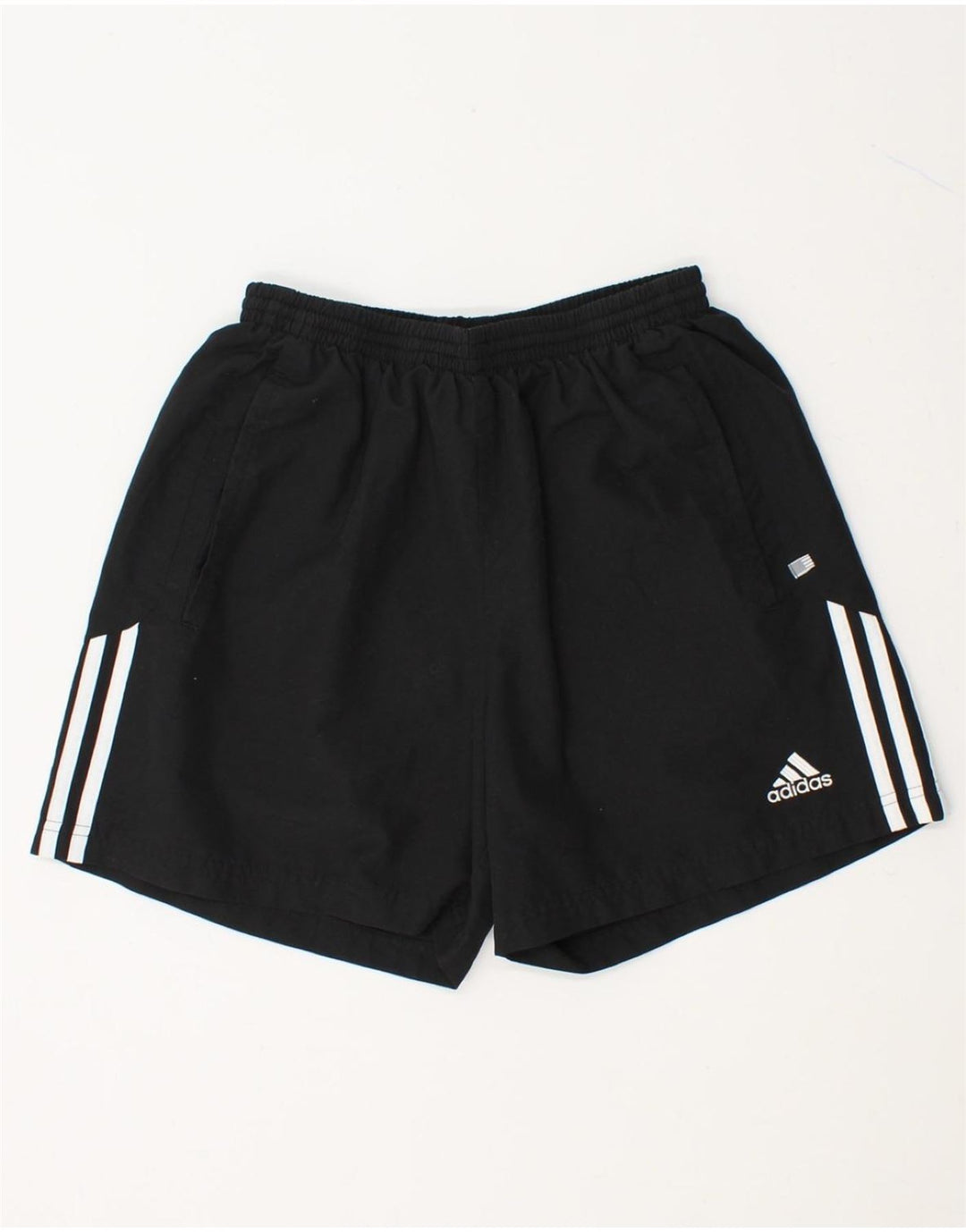 ADIDAS Boys Sport Shorts 15-16 Years  Black Polyester Vintage Adidas and Second-Hand Adidas from Messina Hembry 