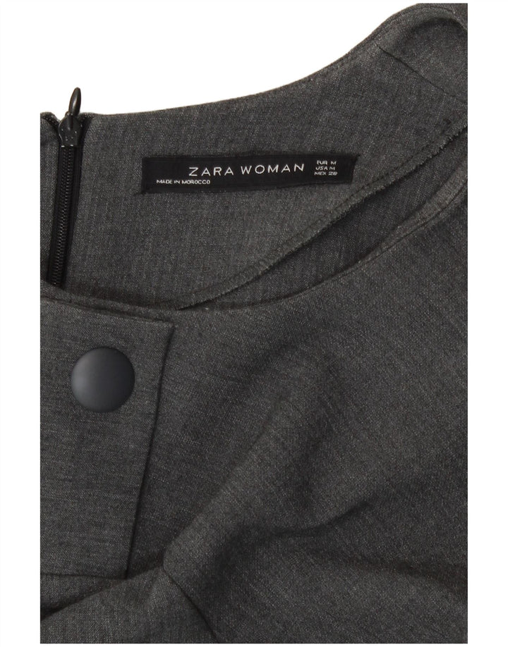Zara Womens Shift Dress UK 12 Medium Grå