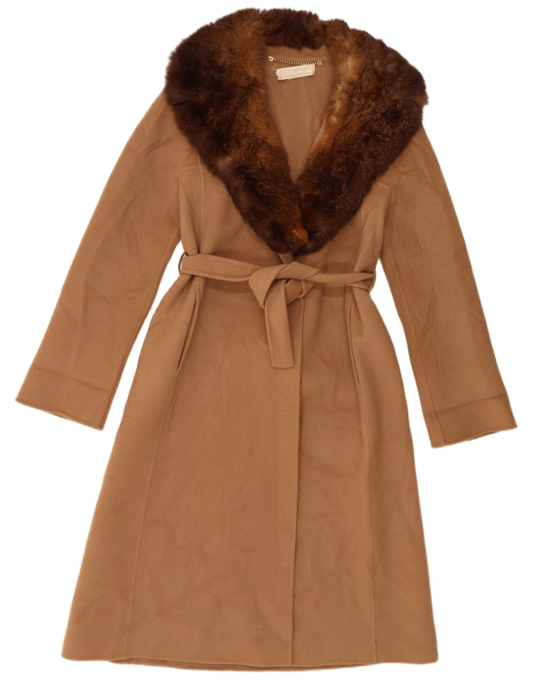 Vintage overfrakke til kvinder UK 6 XS Brun