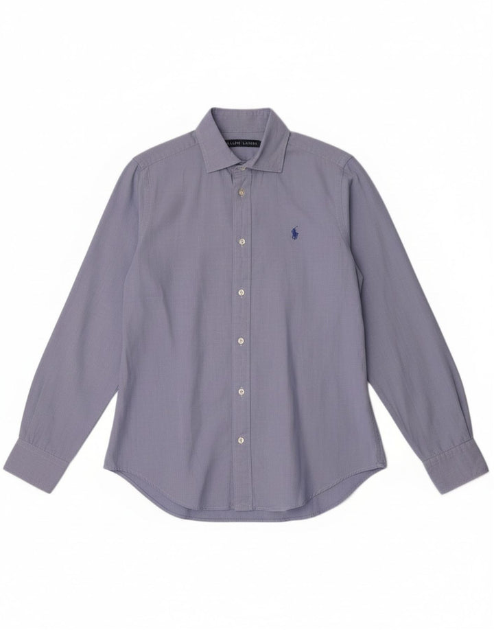 Ralph Lauren Dameskjorte US 10 Stor Blå Bomuld