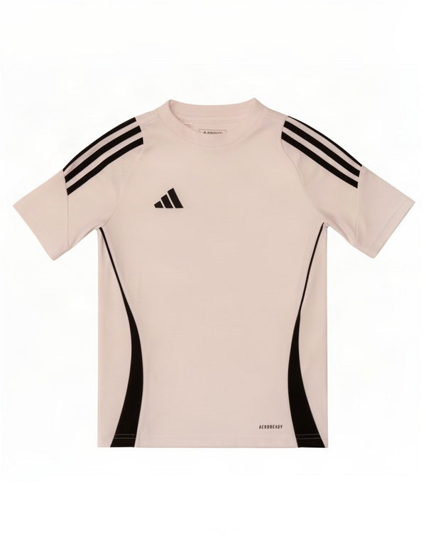 Adidas Boys Aeroready T-Shirt Top 9-10 år Hvid Colourblock Polyester