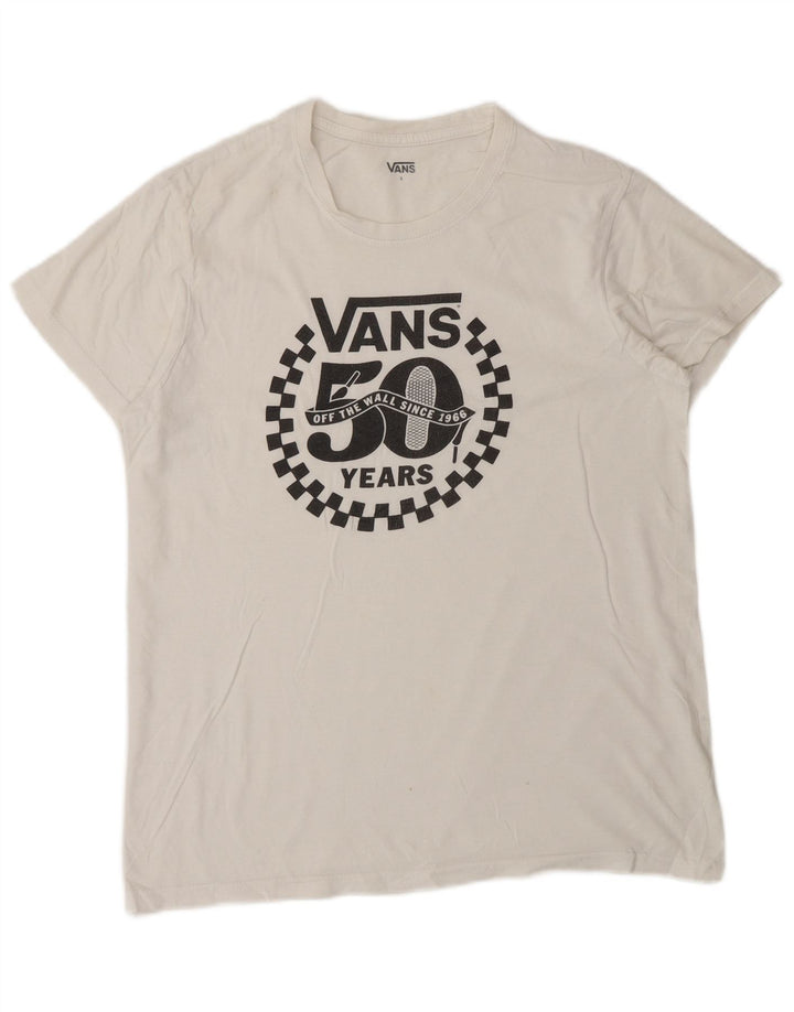 Vans Herre Grafisk T-Shirt Top Lille Hvid