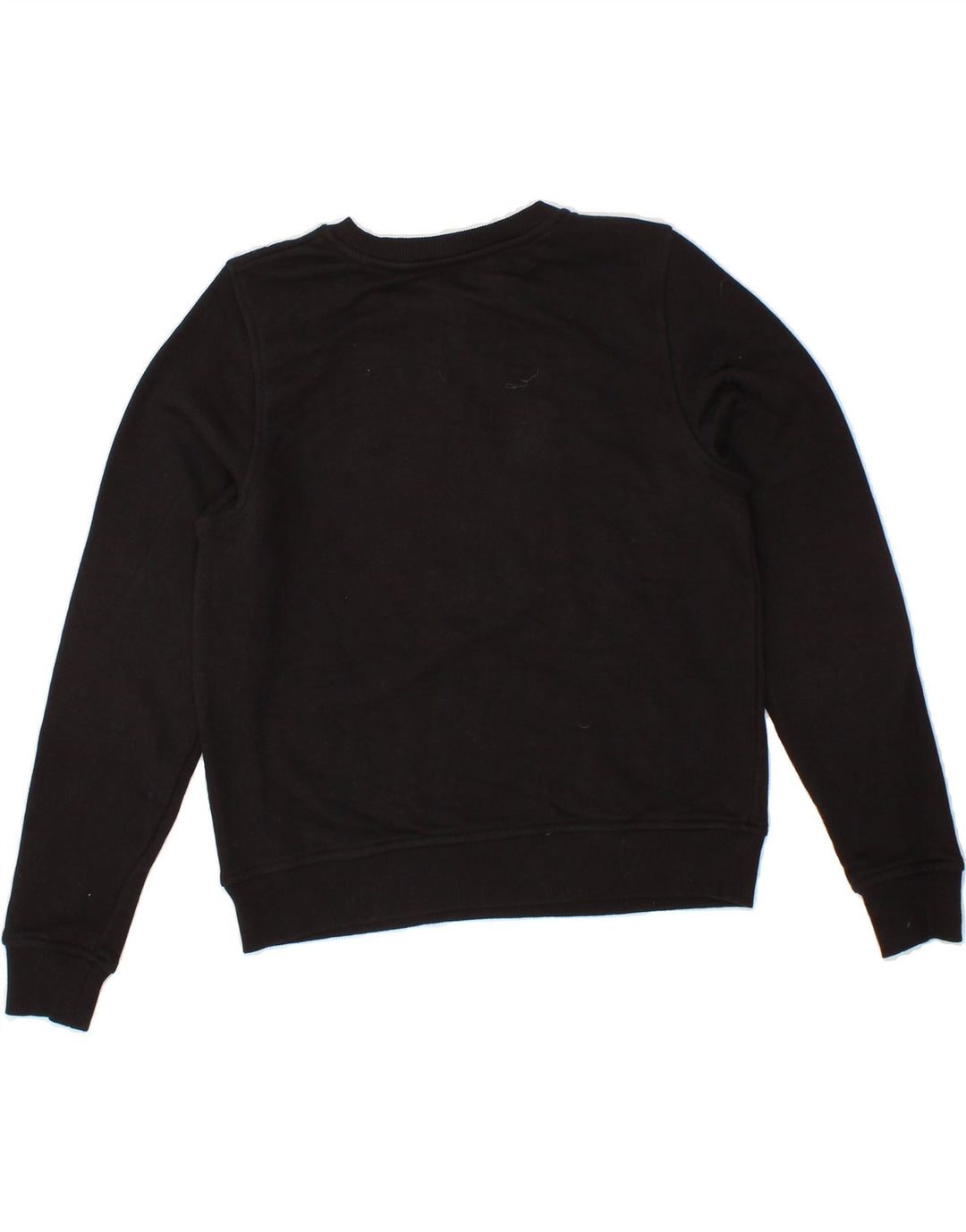 OASIS Womens Sweatshirt Jumper UK 10 Small Black Striped Cotton Vintage Oasis and Second-Hand Oasis from Messina Hembry 