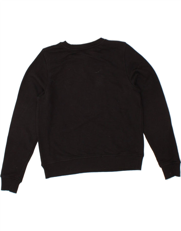 OASIS Womens Sweatshirt Jumper UK 10 Small Black Striped Cotton Vintage Oasis and Second-Hand Oasis from Messina Hembry 