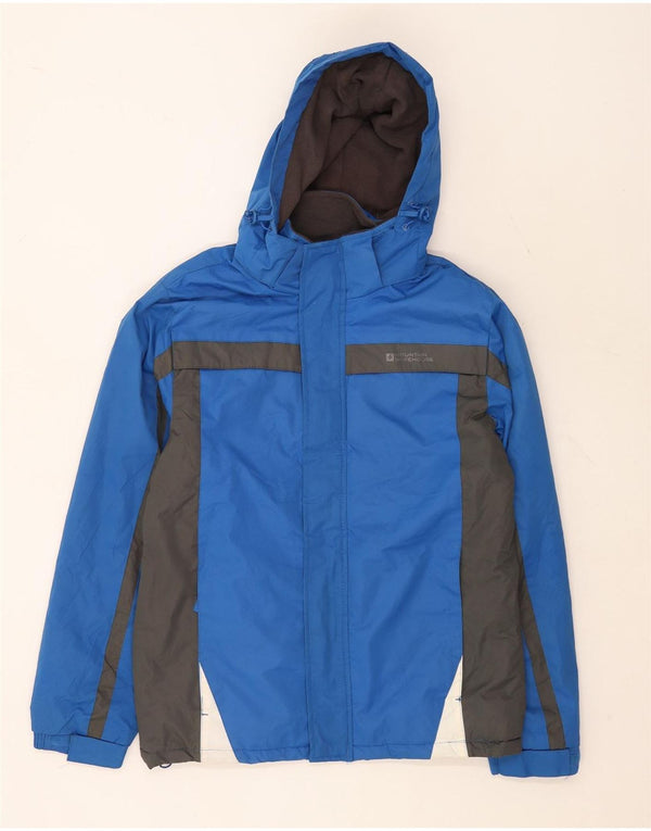 Mountain Warehouse Skijakke med hætte til mænd UK 36 Small Blue Colourblock
