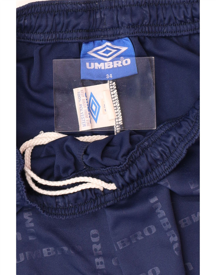 UMBRO Herre grafiske sportsshorts store marineblå polyester
