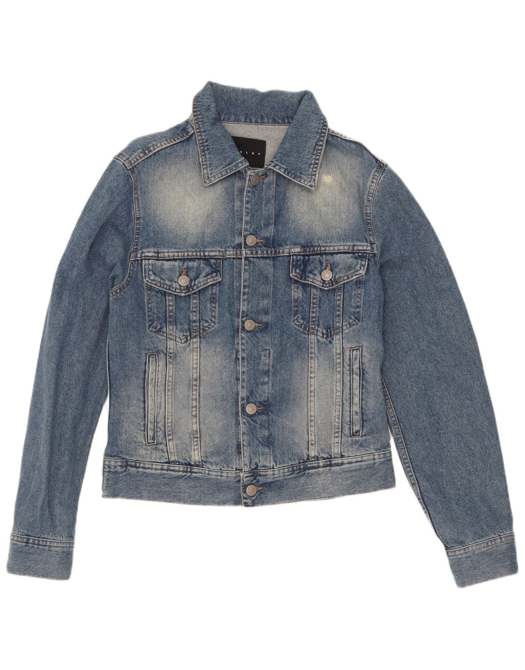 Sisley Herre denimjakke UK 36 Small Blue Cotton