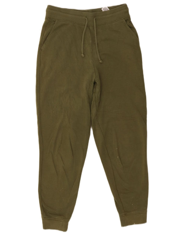 Marks & Spencer Træningsdragt til kvinder Joggers UK 10 Small Khaki Cotton
