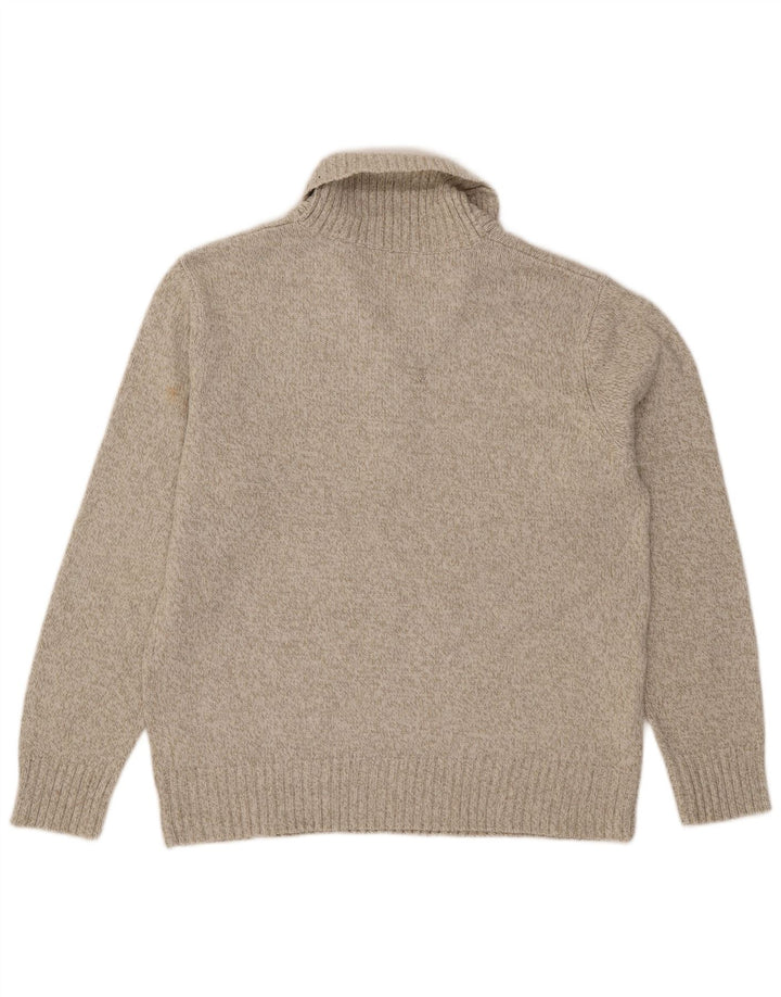 Marks & Spencer Herre Shawl Neck Jumper Sweater Stor Grå Akryl