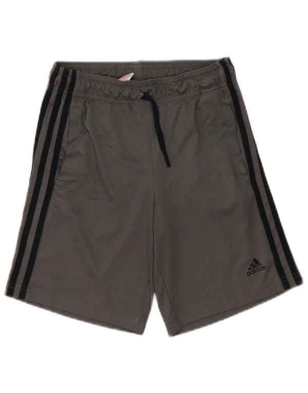 ADIDAS Aeroready Sportsshorts til drenge 9-10 år Grå polyester