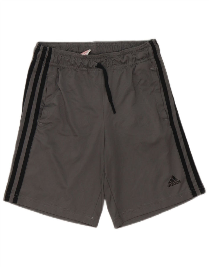 ADIDAS Aeroready Sportsshorts til drenge 9-10 år Grå polyester