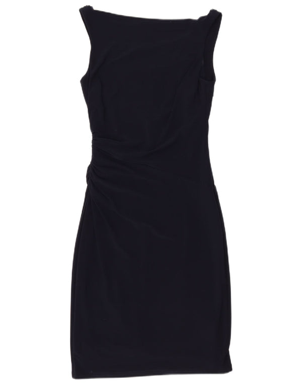 Ralph Lauren Dame Ærmeløs Bodycon Kjole US 2 XS Marineblå Polyester