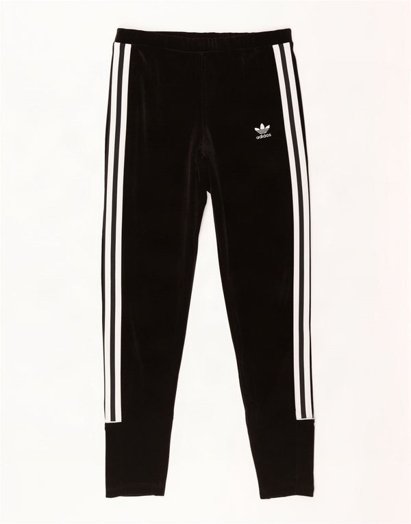 Adidas Dame Velour Leggings UK 10 Small Black