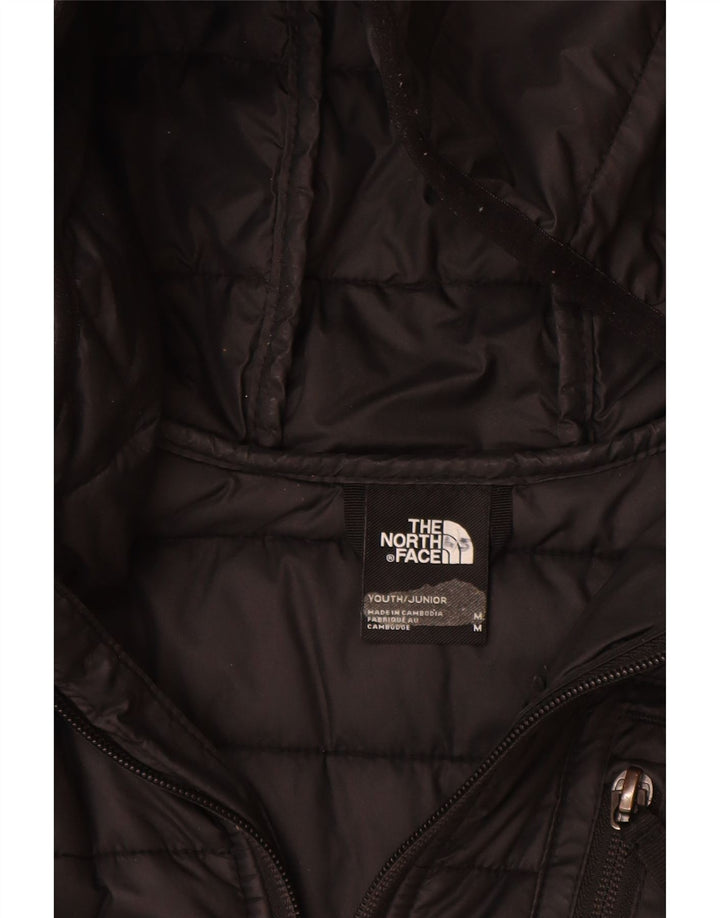 The North Face Boys Polstret Hættejakke 9-10 År Medium Sort Polyester