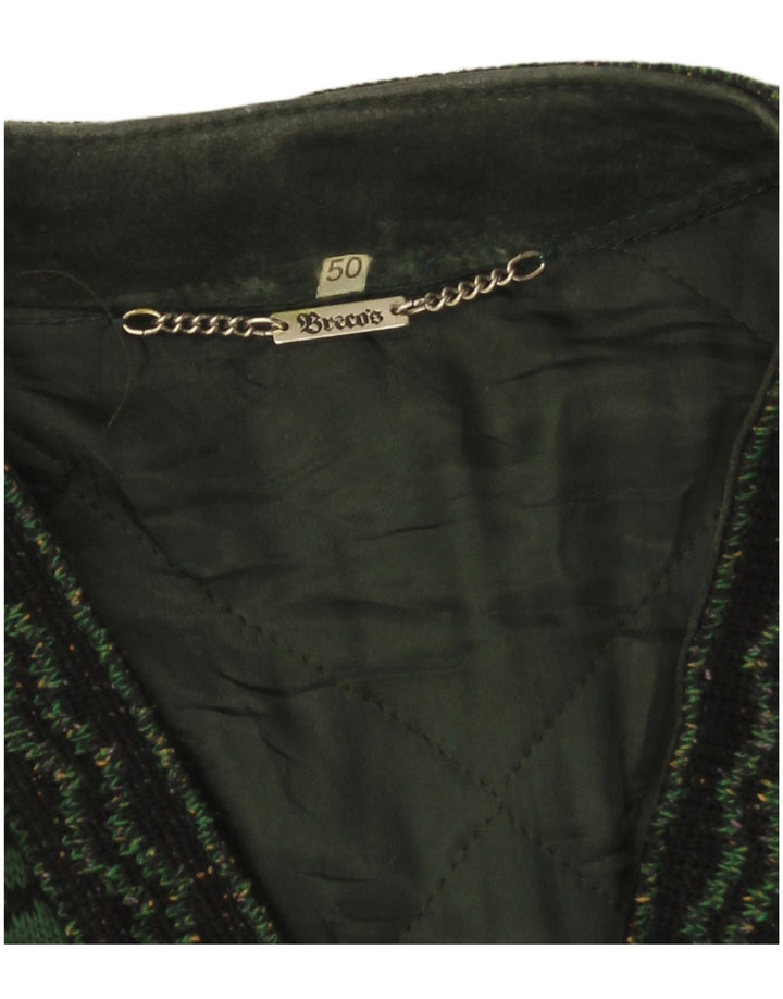 Breco's Herre Ruskind Bomber Jacket IT 50 Large Grønt Læder
