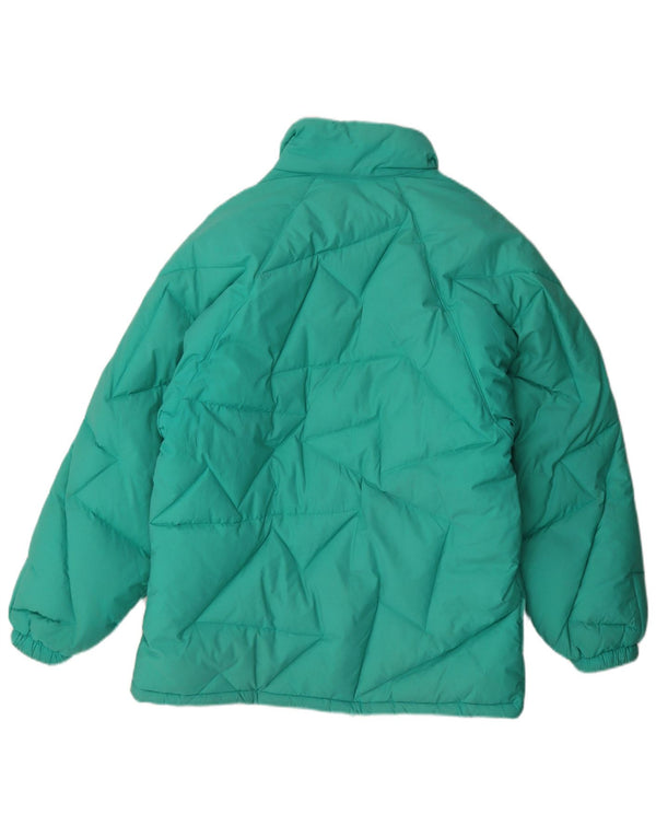 Vintage Womens Oversized Padded Jacket IT 46 Large Green Polyamide