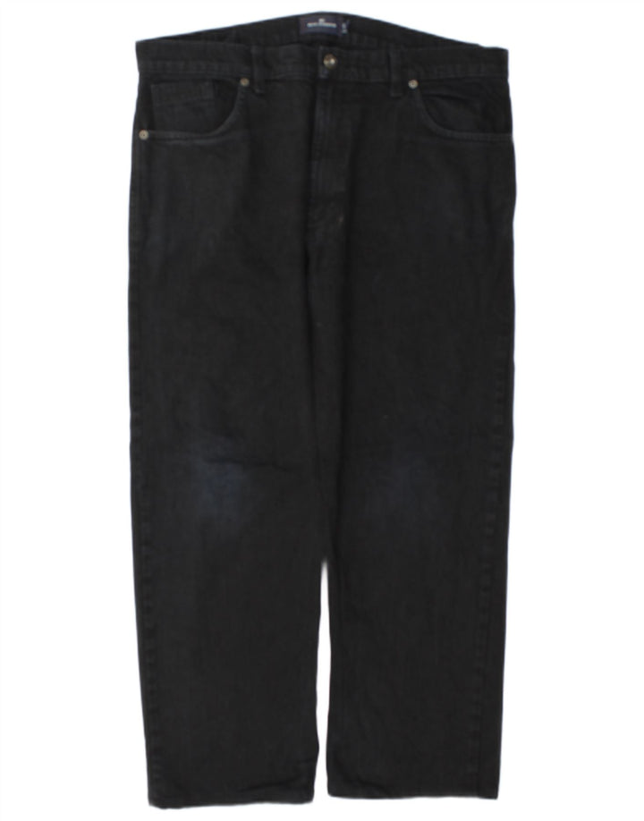Marks & Spencer Straight Jeans til mænd W36 L26 sort bomuld
