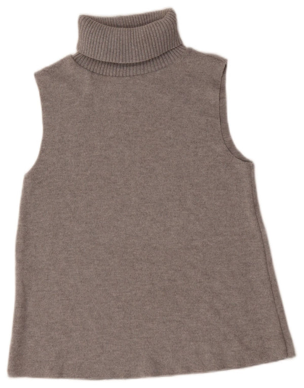 Zara Dame Vest Tank Top UK 10 Small Grå
