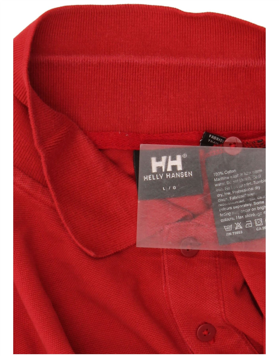 Helly Hansen Herre Polo Shirt Stor Rød Bomuld