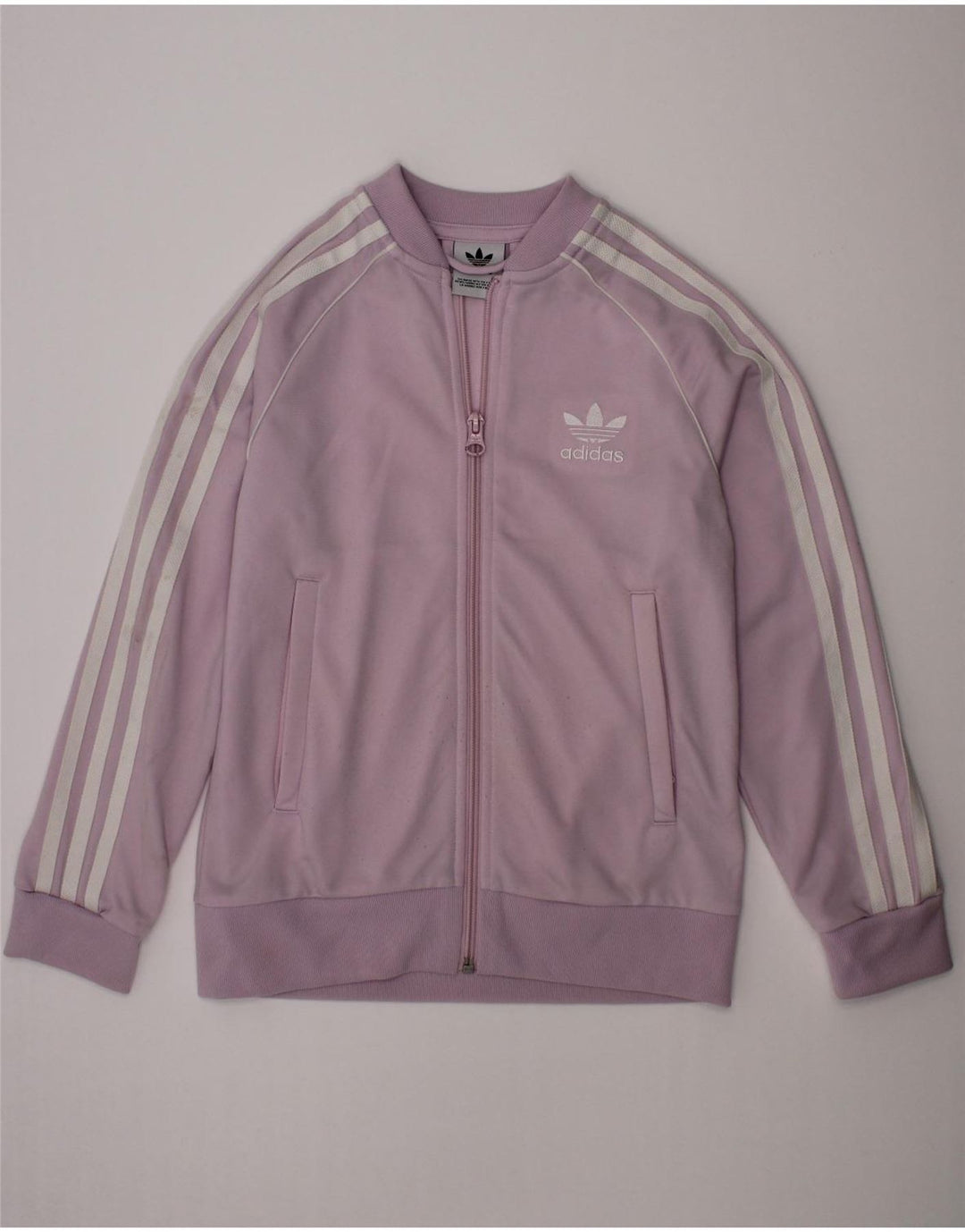 ADIDAS Pigetræningsdragt Topjakke 7-8 år Lilla polyester