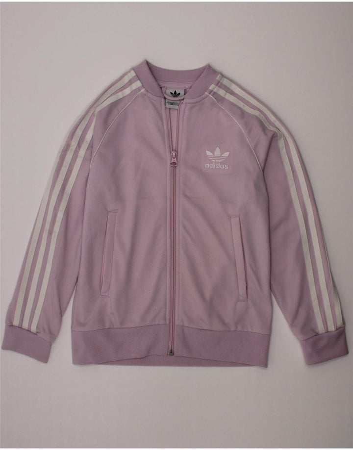 ADIDAS Pigetræningsdragt Topjakke 7-8 år Lilla polyester