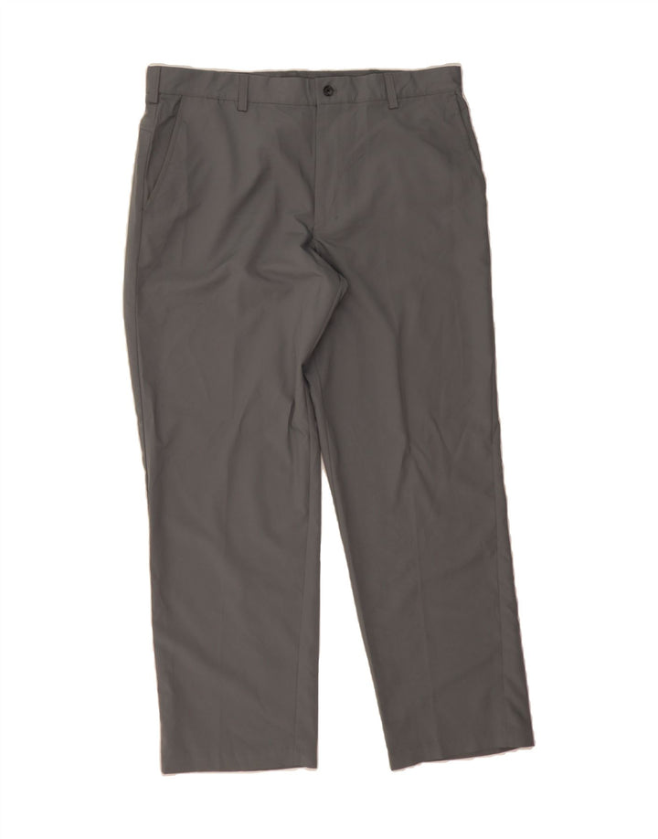 IZOD Mens Straight Chino Trousers W38 L32 Grey Polyester Vintage Izod and Second-Hand Izod from Messina Hembry 