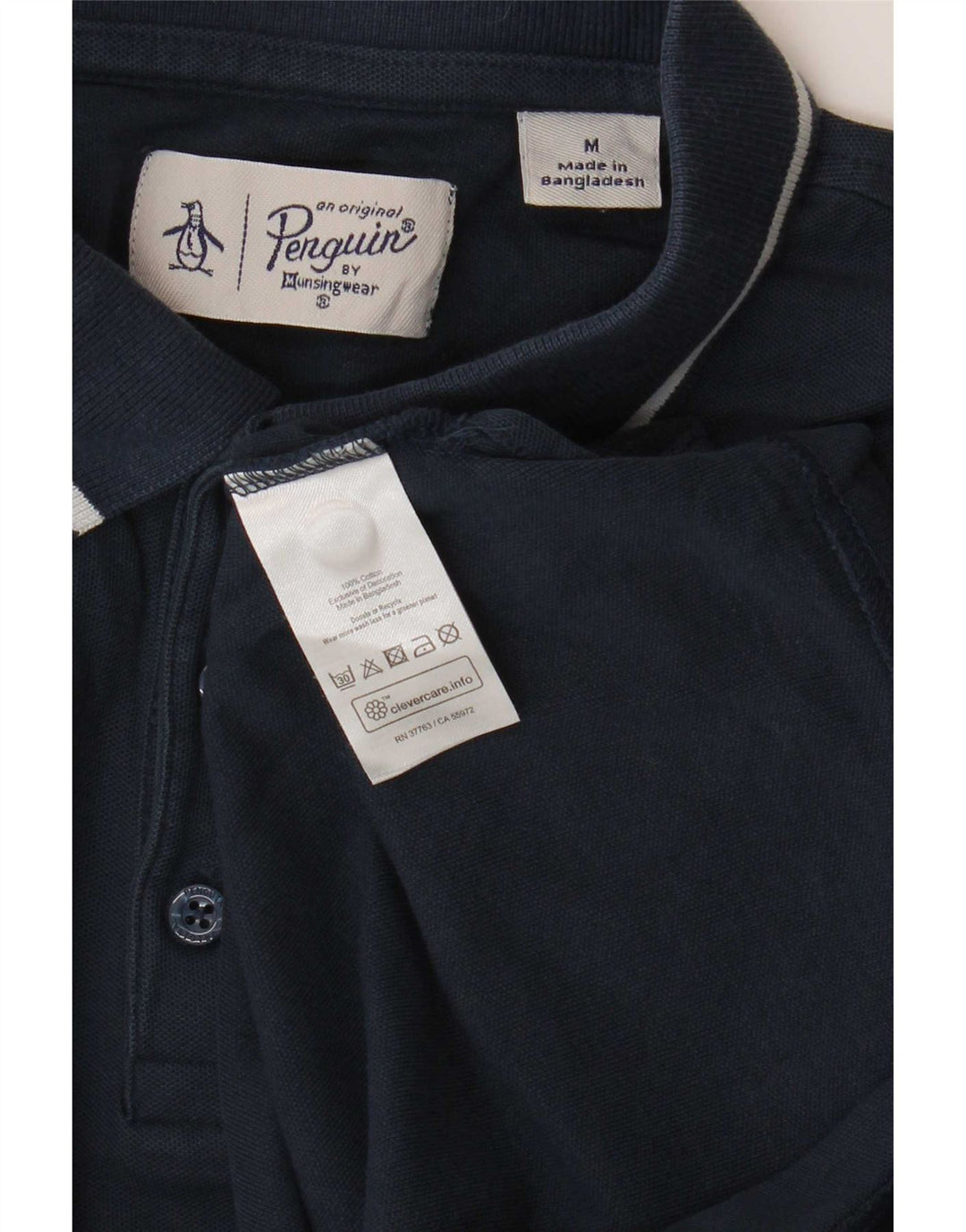 Penguin herre poloshirt Medium marineblå bomuld