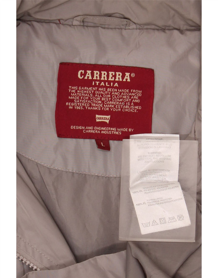 CARRERA Herre Regular Fit Hooded Utility Jacket UK 40 Large Grå Polyester