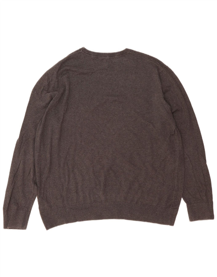 GAP Herre sweater med rund hals XL grå bomuld