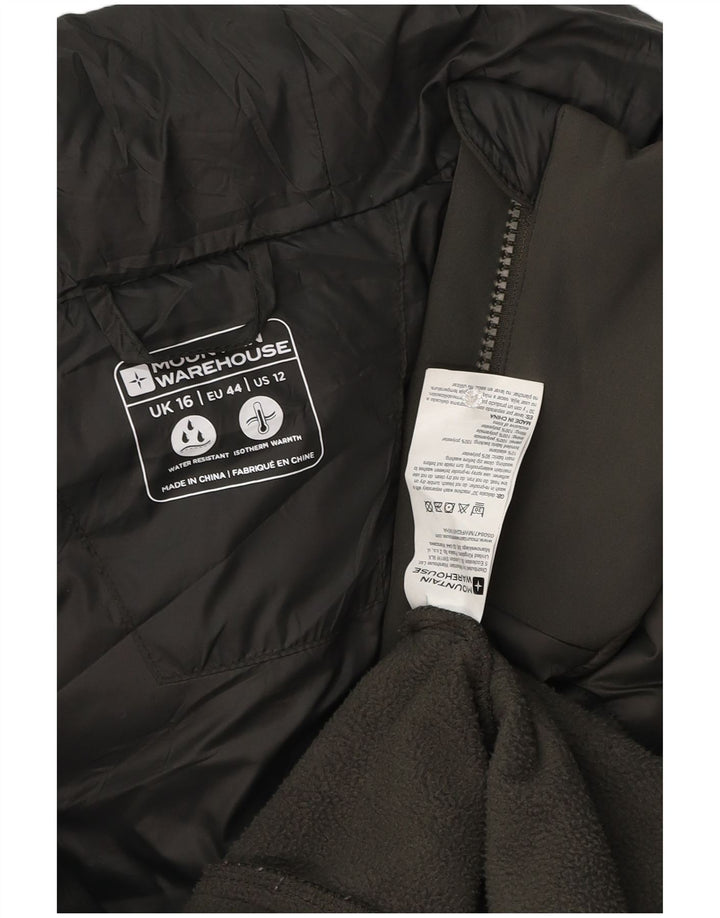 Mountain Warehouse Dame Hættevindjakke UK 16 Large Khaki