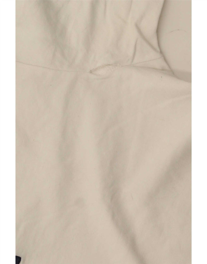 Ellesse Herre Grafisk T-Shirt Top Medium Hvid Bomuld