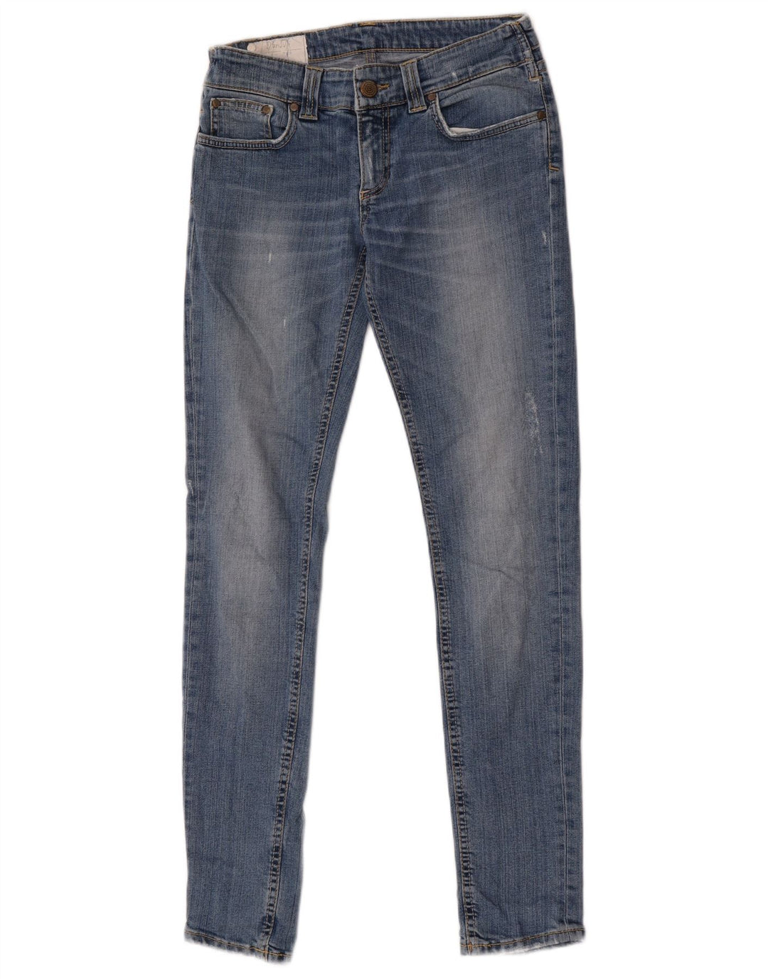 Dondup Dame Skinny Jeans W28 L31 Blå Bomuld
